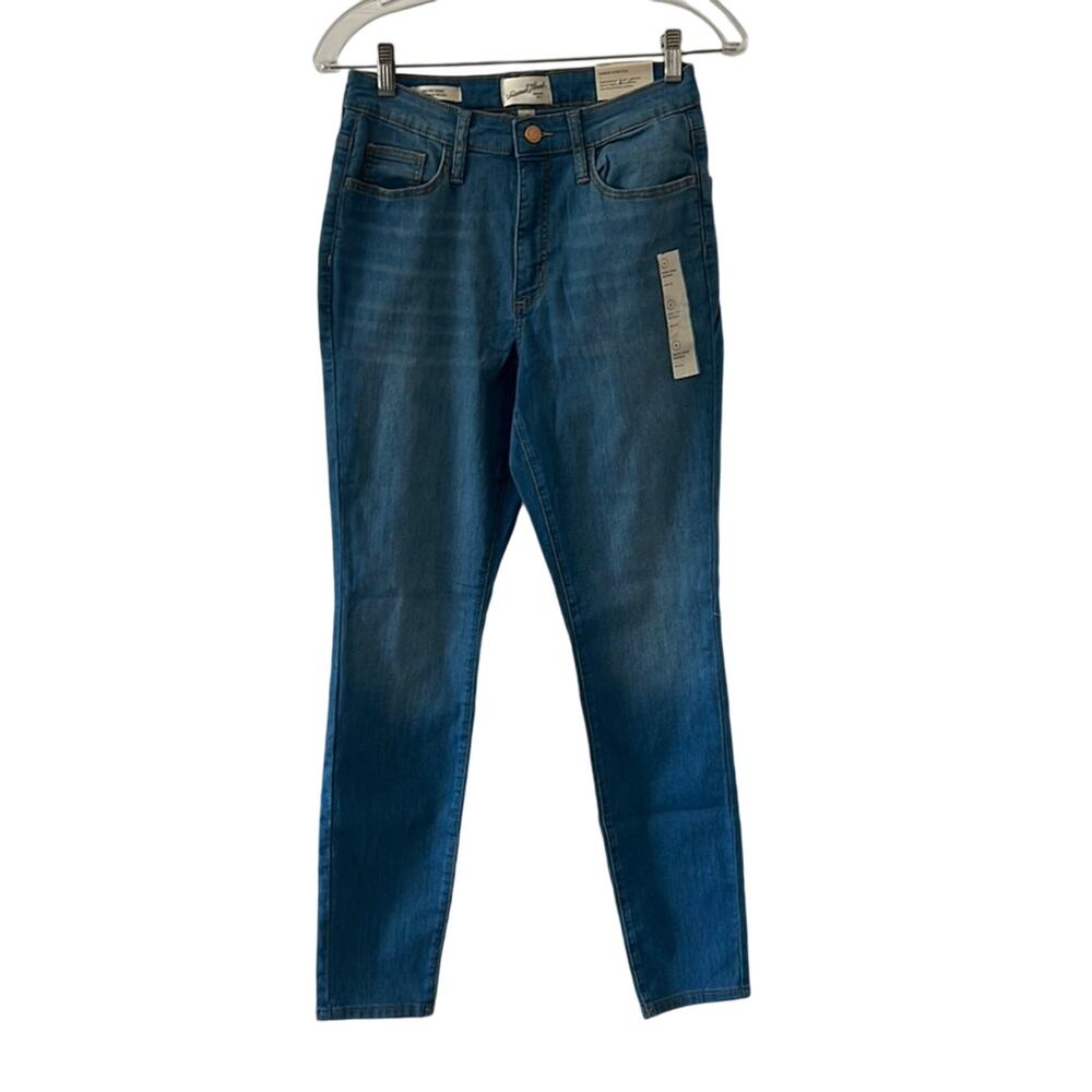 Universal Thread 6 Blue Super Stretch High Rise Skinny Slim Leg Jeans NWT